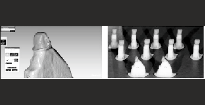 computer-aided design and fabrication of PEEK veneers.